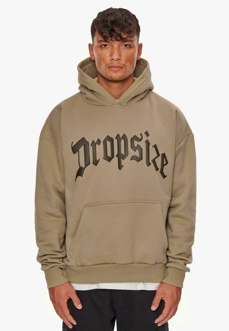 Dropsize - HEAVY FRONTLOGO - Hoodie - weatheredteak, Vergroten