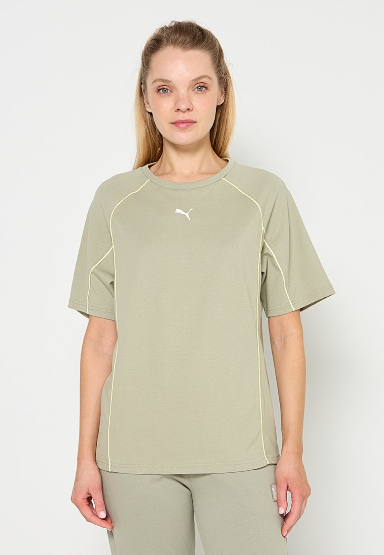 Puma T-shirt print lichtgroen