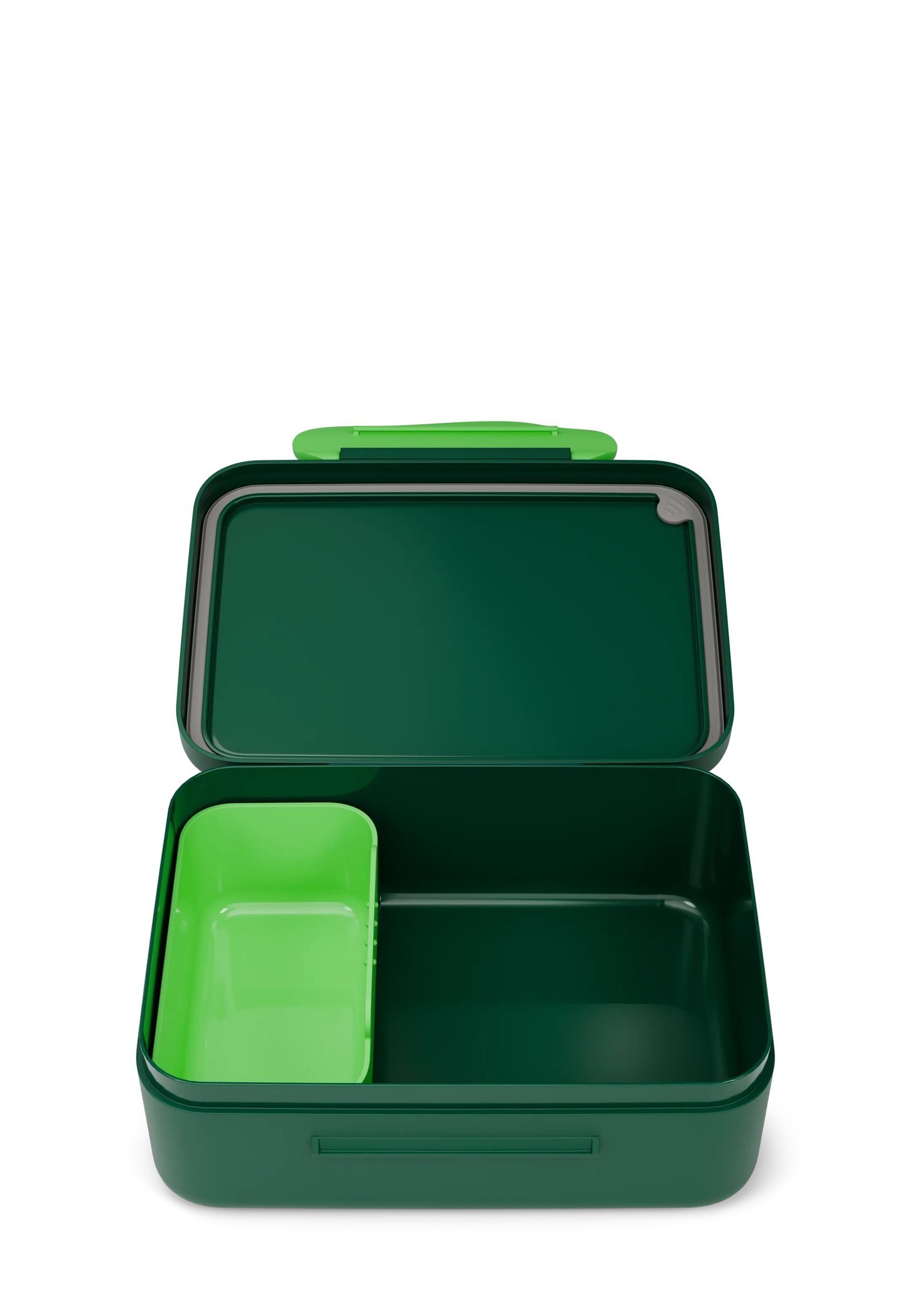 Bento Box Aus Kunststoff, Dunkelgrün – Praktische Essensbox Für Unterwegs