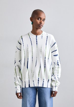 BLAKE IN STRIPE - Melegítőfelső - white/navy/olive