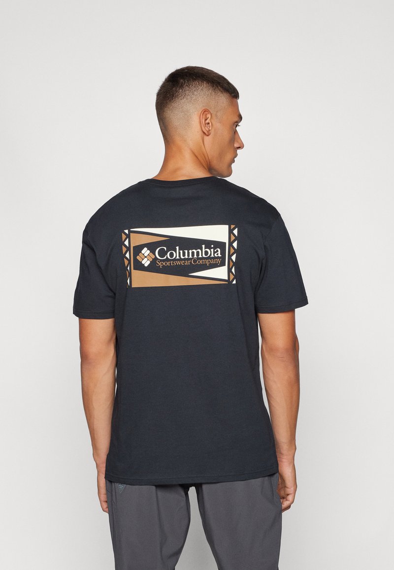 Columbia NORTH CASCADES™ SHORT SLEEVE TEE - Apdrukāts T-krekls - black