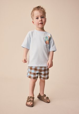 Next, REGULAR FIT - PULL ON - Shorts - blue brown gingham