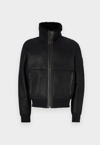 TRACE JACKET - Nahkatakki - black