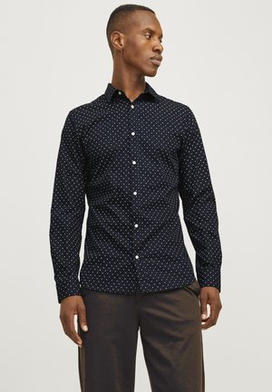 JJJOE PRINT SHIRT - Επίσημο πουκάμισο - black/ditsy