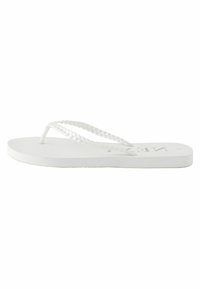 Next PEARLISED PLAITED - REGULAR FIT - Sandales tongs - white