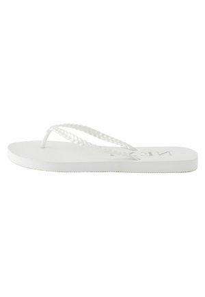 PEARLISED PLAITED - REGULAR FIT - Tåsandaler - white