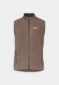 WALDSTEIG FULL ZIP VEST - Waistcoat - cold coffee