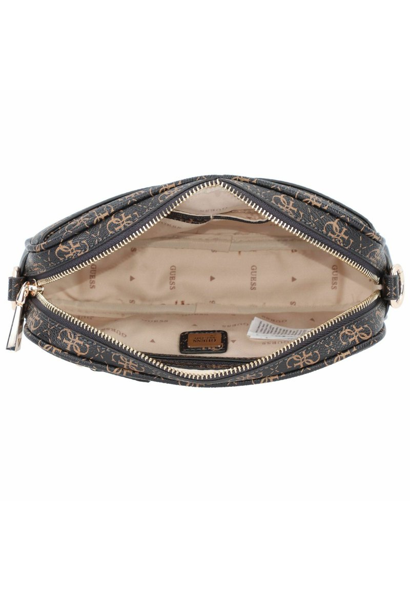 Sac Bandoulière GUESS Meridian Flap Crossbody - Couleur Rose Dove Logo, 100% Polyuréthane, Neuf