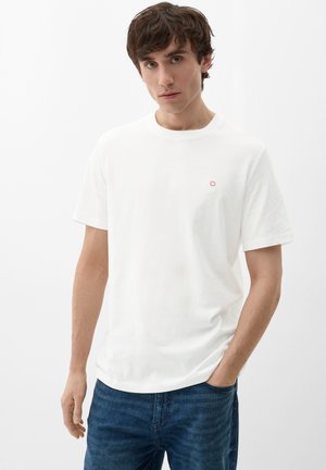 MIT LOGO STICKEREI - T-Shirt basic - weiß