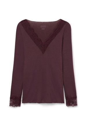 Intimissimi, ULTRALIGHT - Camiseta de manga larga - Dark Burgundy
