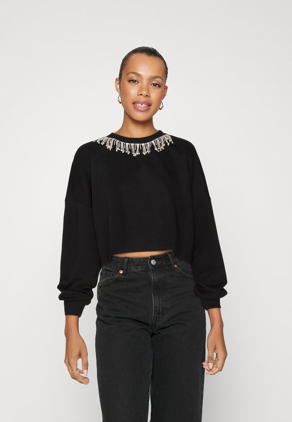 ONLRHINE BLING O NECK  - Sweatshirt