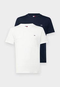 SLIM TEE 2 PACK - T-shirt basique - dark night navy/ecru