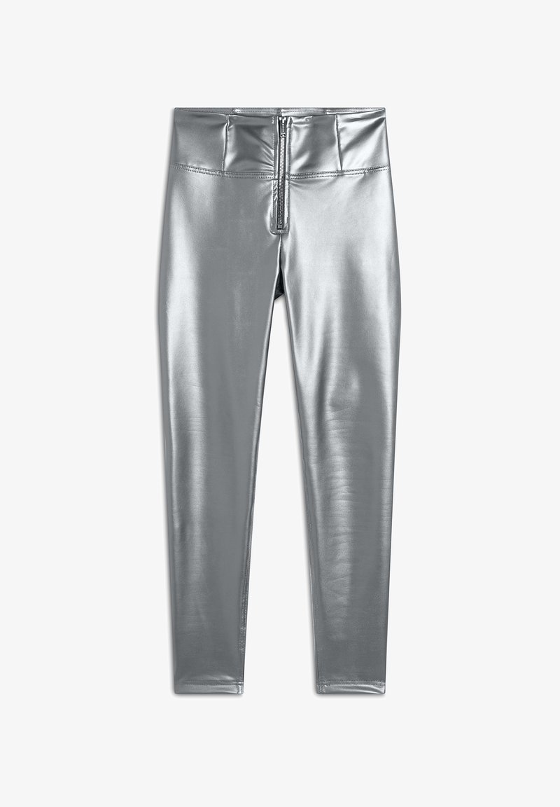 Freddy 7/8 VITA ALTA IN - Pantalones - argento