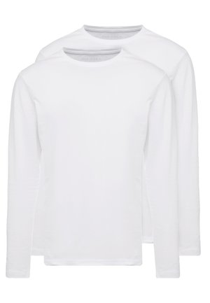 Pier One 2 PACK - Pikkade varrukatega topp - white