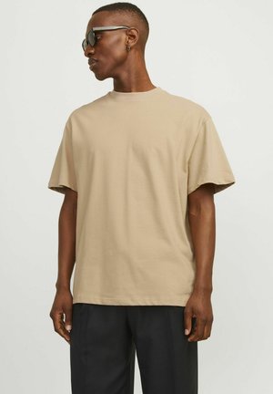 Jack & Jones PREMIUM, JPRBLAHARVEY TEE UNISEX - T-shirt basic - travertine