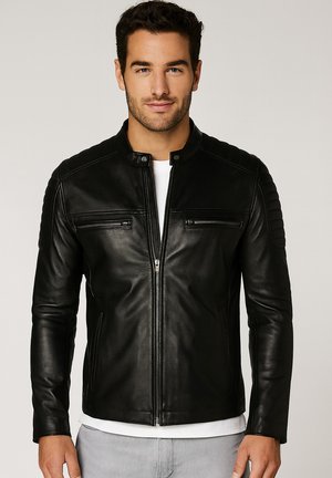 Leather jacket - black