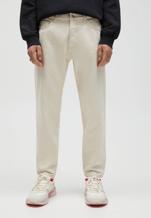 Straight leg jeans - beige