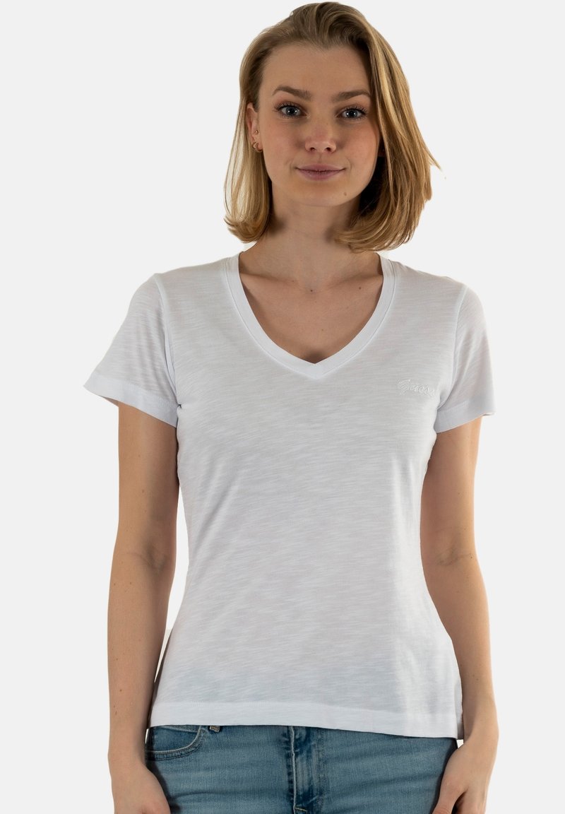 Guess Active White Cotton T-Shirt
