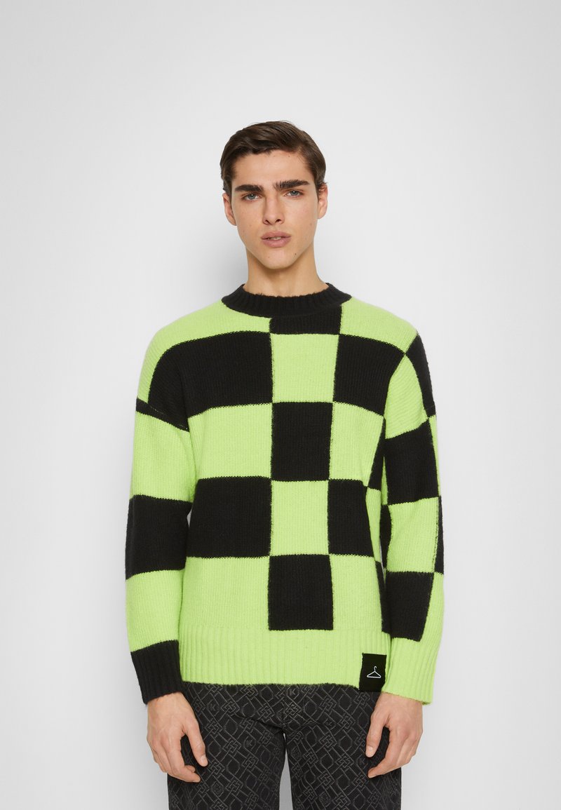Herren T-shirts & Polos | Holzweiler HANGER SQUARE CREW Strickpullover black/lime/schwarz - LX35020 Herren T-shirts & Polos | Holzweiler HANGER SQUARE CREW Strickpullover black/lime/schwarz - LX35020