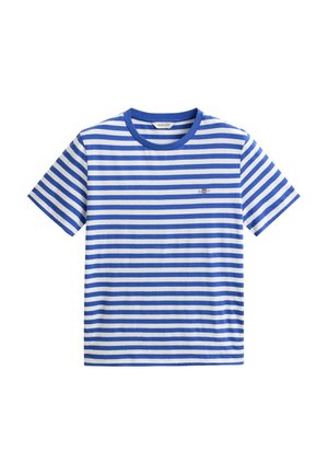 GANT STRIPED SHIELD - T-shirt print - royal blue