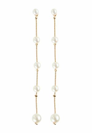 PEARL EFFECT DROP CHAIN  - Earrings - white