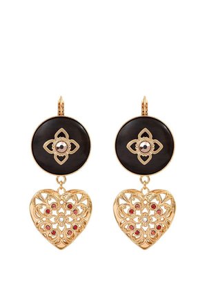Satellite Paris HEART WOOD SLEEPER - Boucles d'oreilles - marron