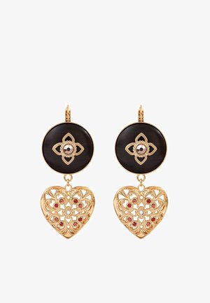 Satellite Paris HEART WOOD SLEEPER - Boucles d'oreilles - marron