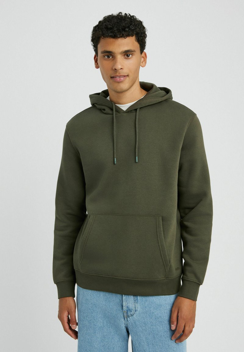BZB UNI LOURD - Sweat à capuche - vert kaki