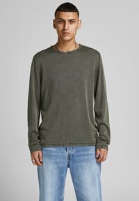 Jack & Jones - CREW NECK NOOS - Vesta - dusty olive Minijatura 1