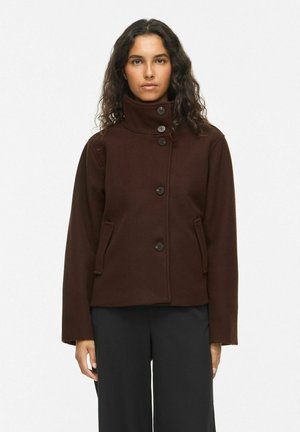 VILA, JACKET VICLAUDIA BUTTONED - Lett jakke - coffee bean