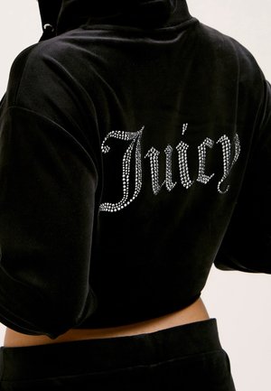 Sweater met rits - black