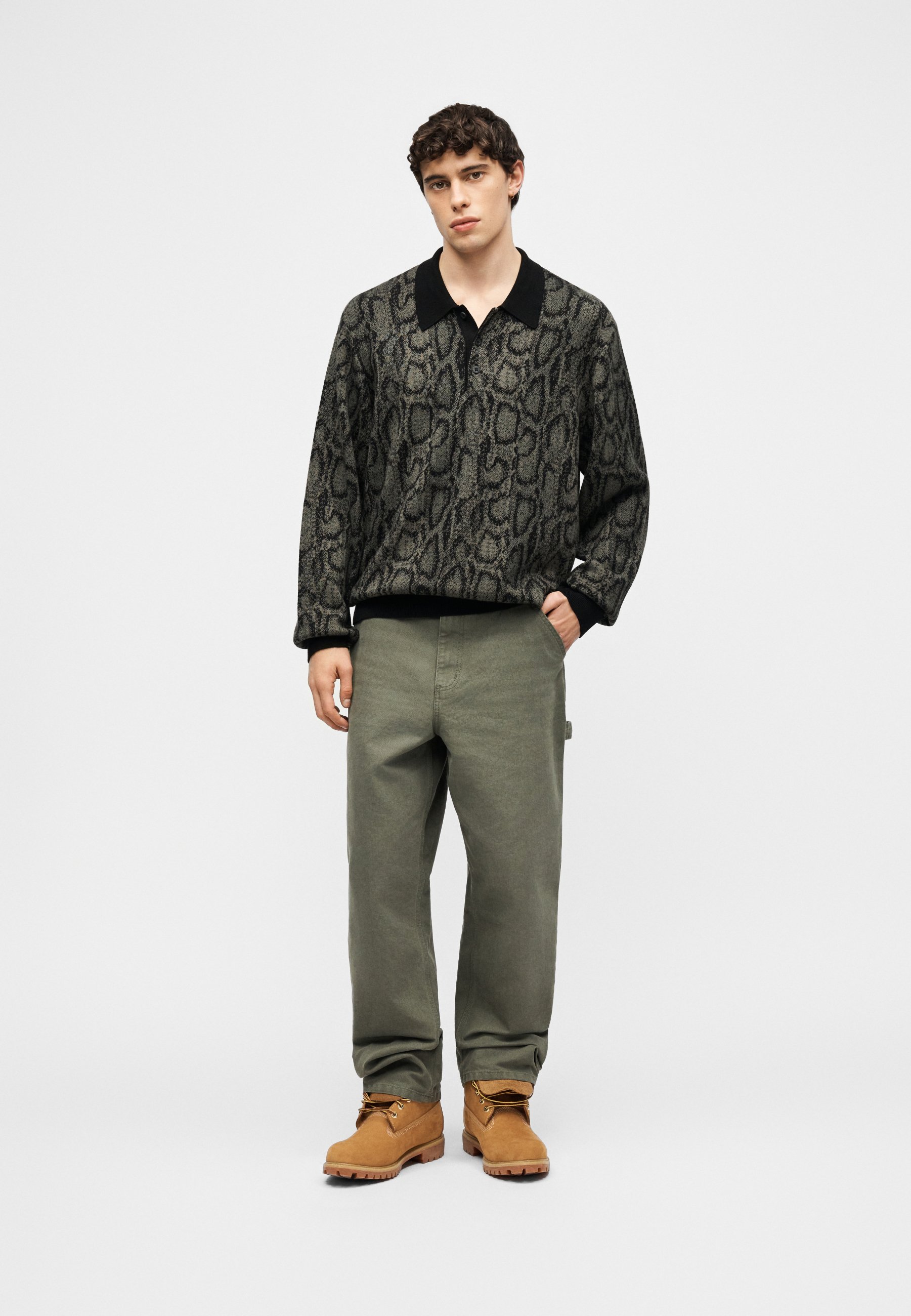 Carhartt WIP SNAKE - Long sleeved top - grey - Zalando.ie