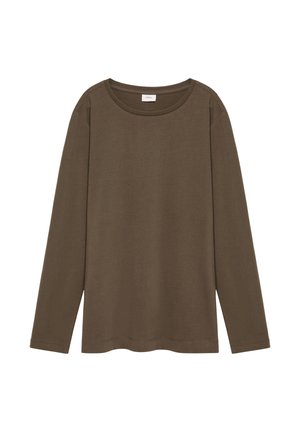 Langarmshirt - mokka