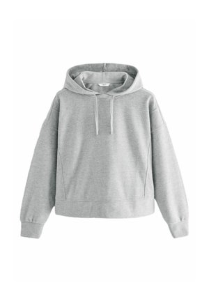 RELAXED FIT COSY SOFT TOUCH STEPPED - Mikina s kapucňou - grey marl