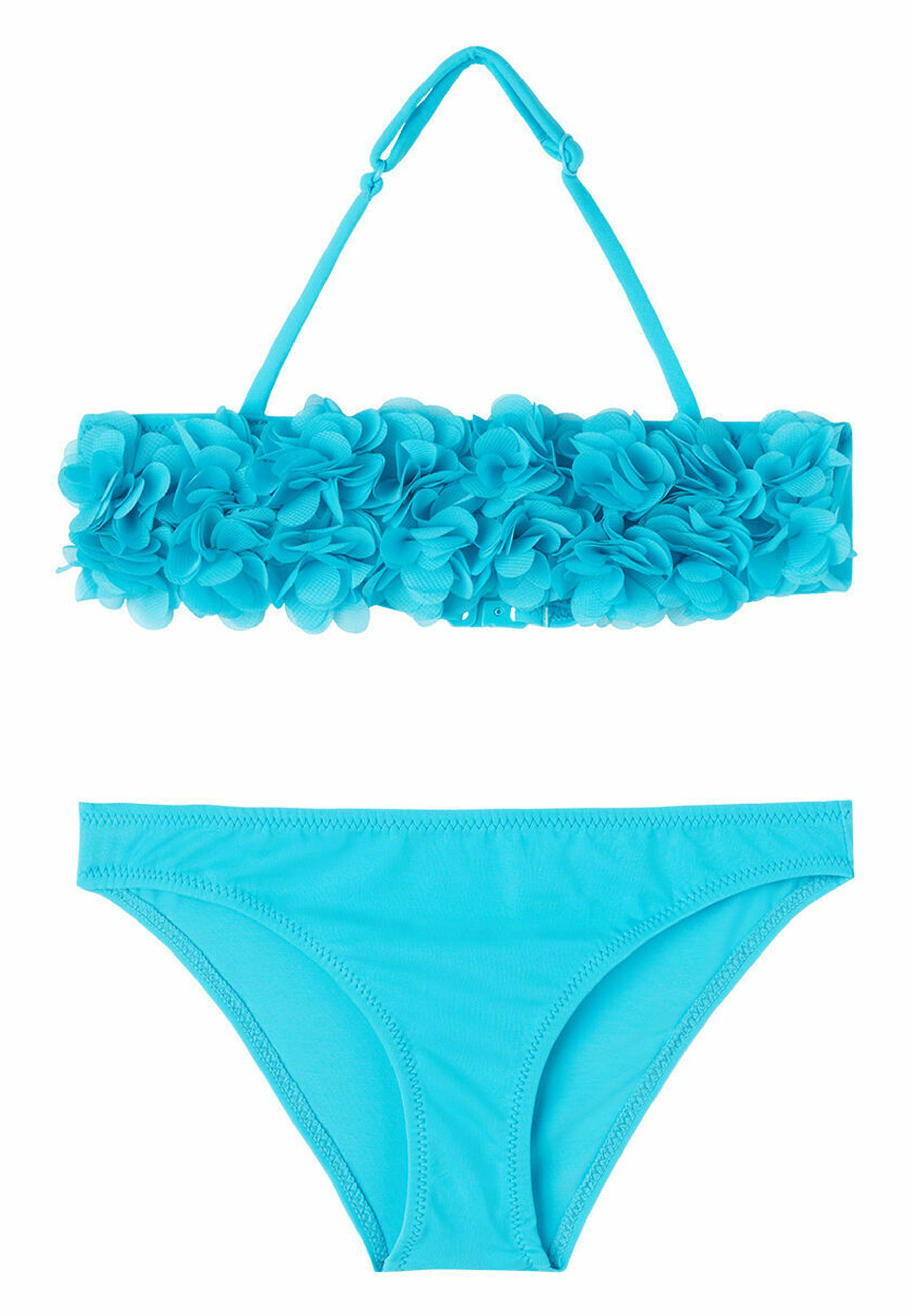 Calzedonia HONOLULU Bikini turquoise green flowers/türkis Zalando.ch