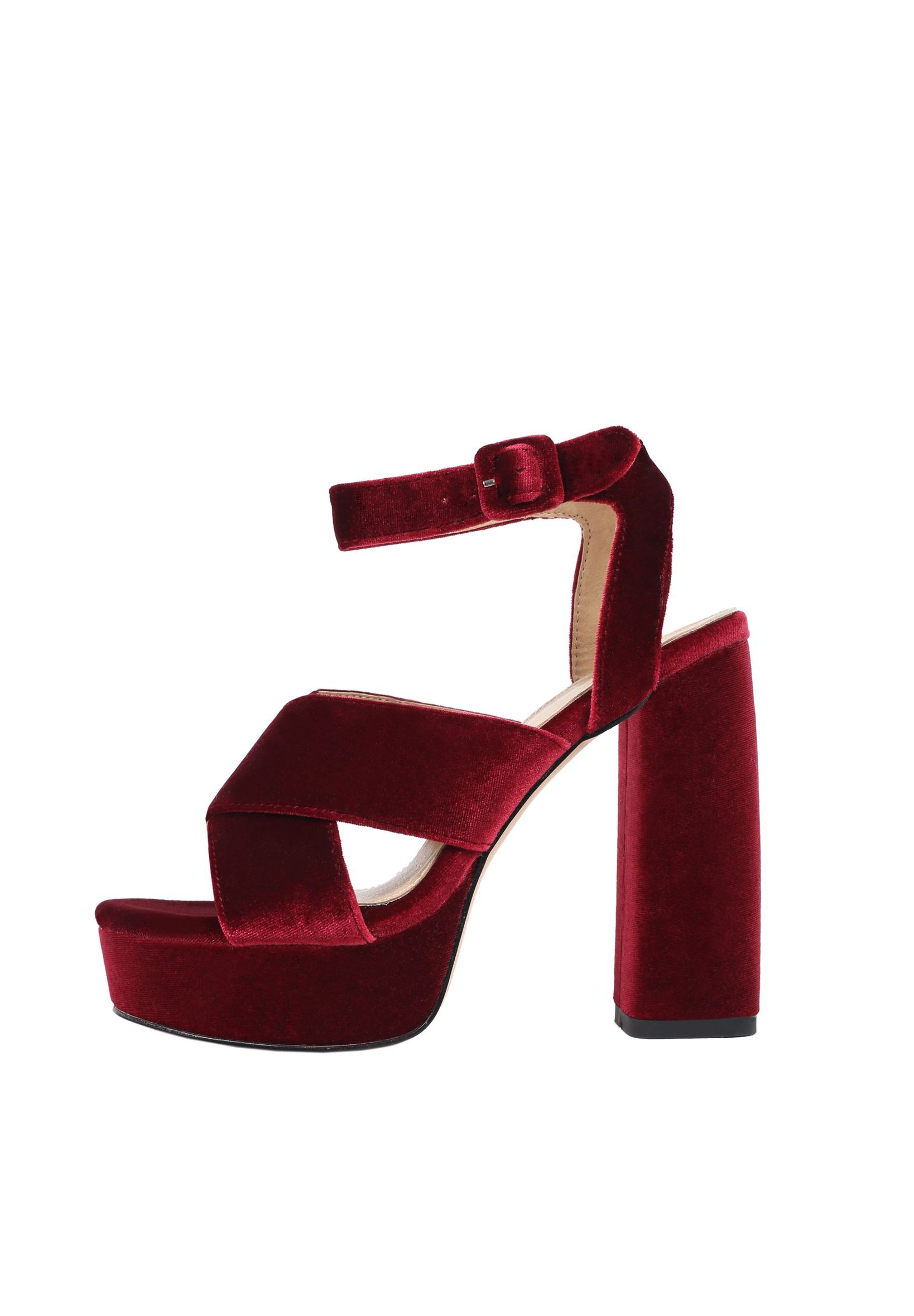 MIM Shoes Sandalias de tacón - burgundy/burdeos - Zalando.es