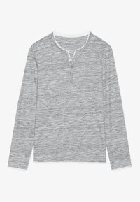 SPACE DYE LONG SLEEVED HENLEY TOP - Top s dlhým rukávom - grey space dye