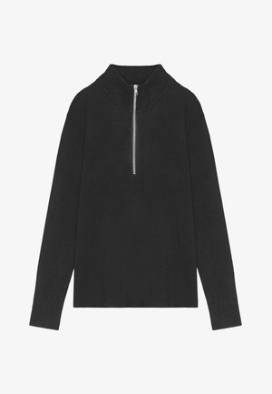 NN.07 HARALD HALF ZIP - Trui - black
