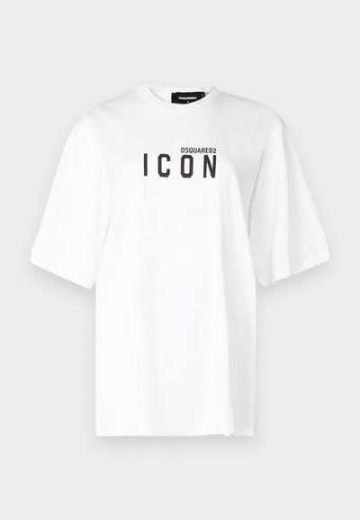 DSQUARED2 ICON TEE - Triko s potiskem - white
