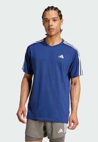 adidas Performance OWN THE RUN 3-STRIPES - Camiseta deportiva - dark blue