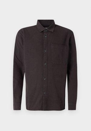TOM TAILOR DENIM, RELAXED GARMENT DYE SHIRT - Chemise - coal grey