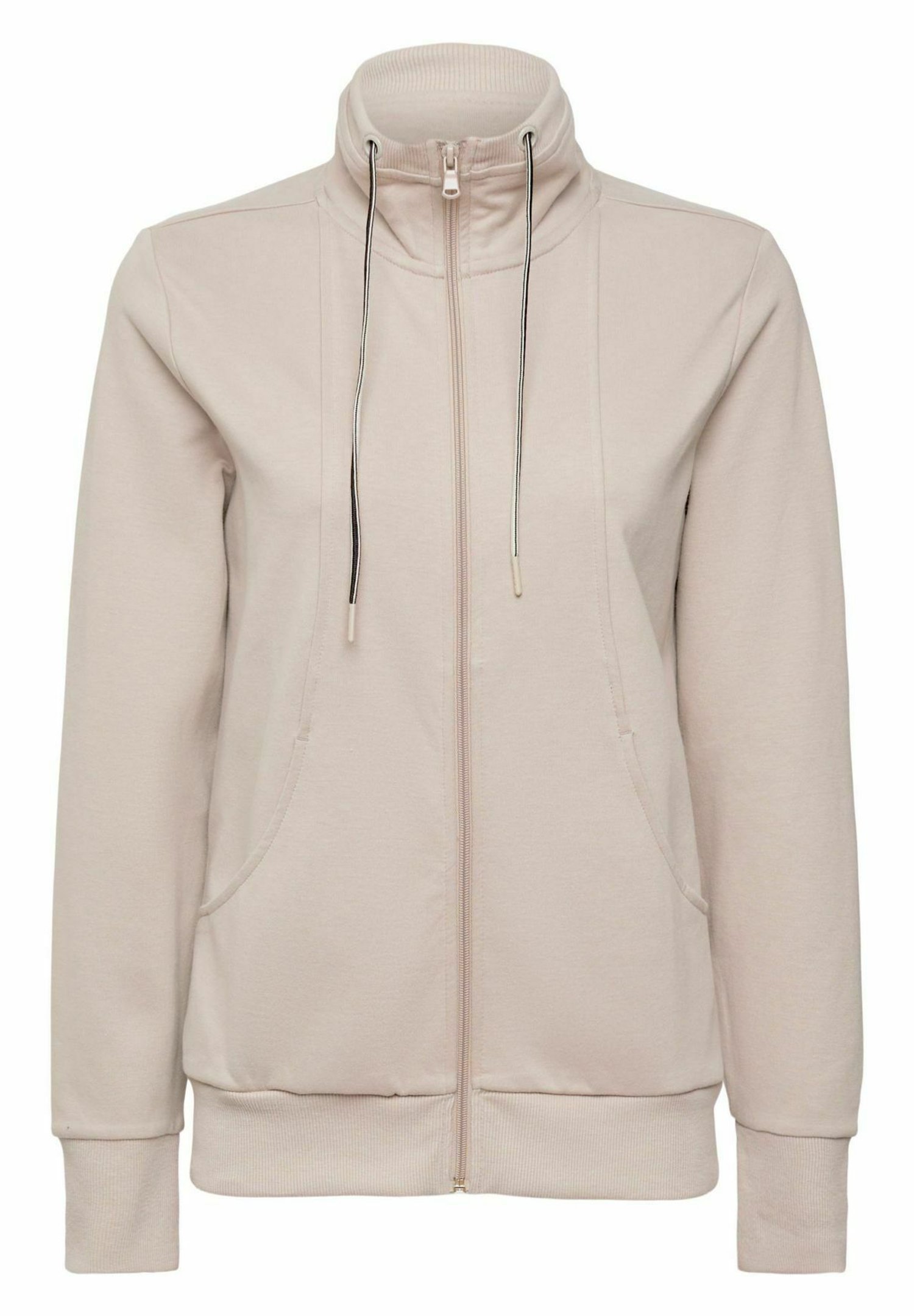Esprit Sports Zipup Sweatshirt Beige, Women's, Size: Large, Mottled Beige