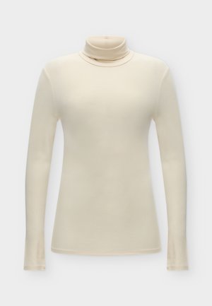 Marc O'Polo, T-SHIRT, LONGSLEEVE, HIGH NECK, RIB - Блуза с дълги ръкави - smokey sands
