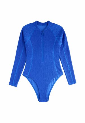 LONG SLEEVE - Maudymosi kostiumėlis - blue crinkle