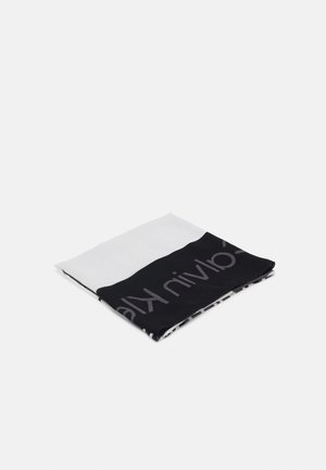 LOGO BLOCK SHAWL - Šála - black/white