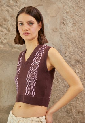 MELISSA VEST - Top - sepia/multi