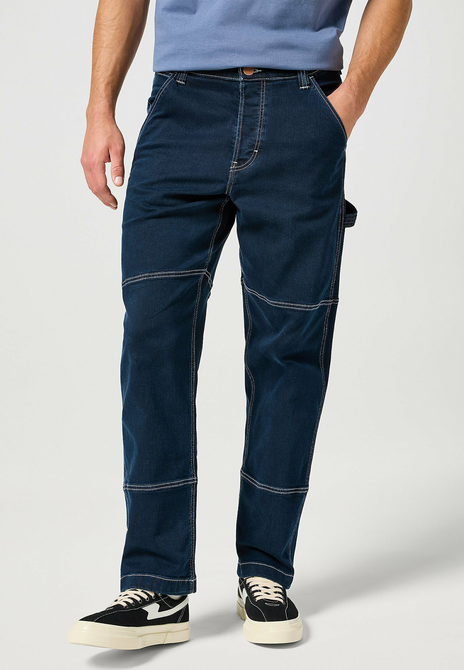 Wrangler CASEY JONES UTILITY - Straight leg jeans - midnight/dark