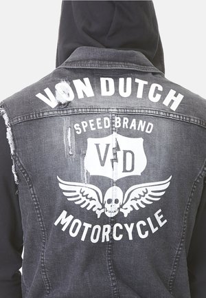 Von Dutch WESTE USE LOOK - Veste sans manches - black (used look)