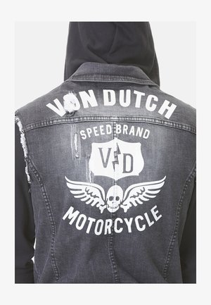 Von Dutch WESTE USE LOOK - Veste sans manches - black (used look)