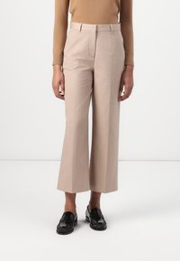 Tommy Hilfiger - WIDE LEG ANKLE PANT - Trousers - beige Thumbnail Image 1